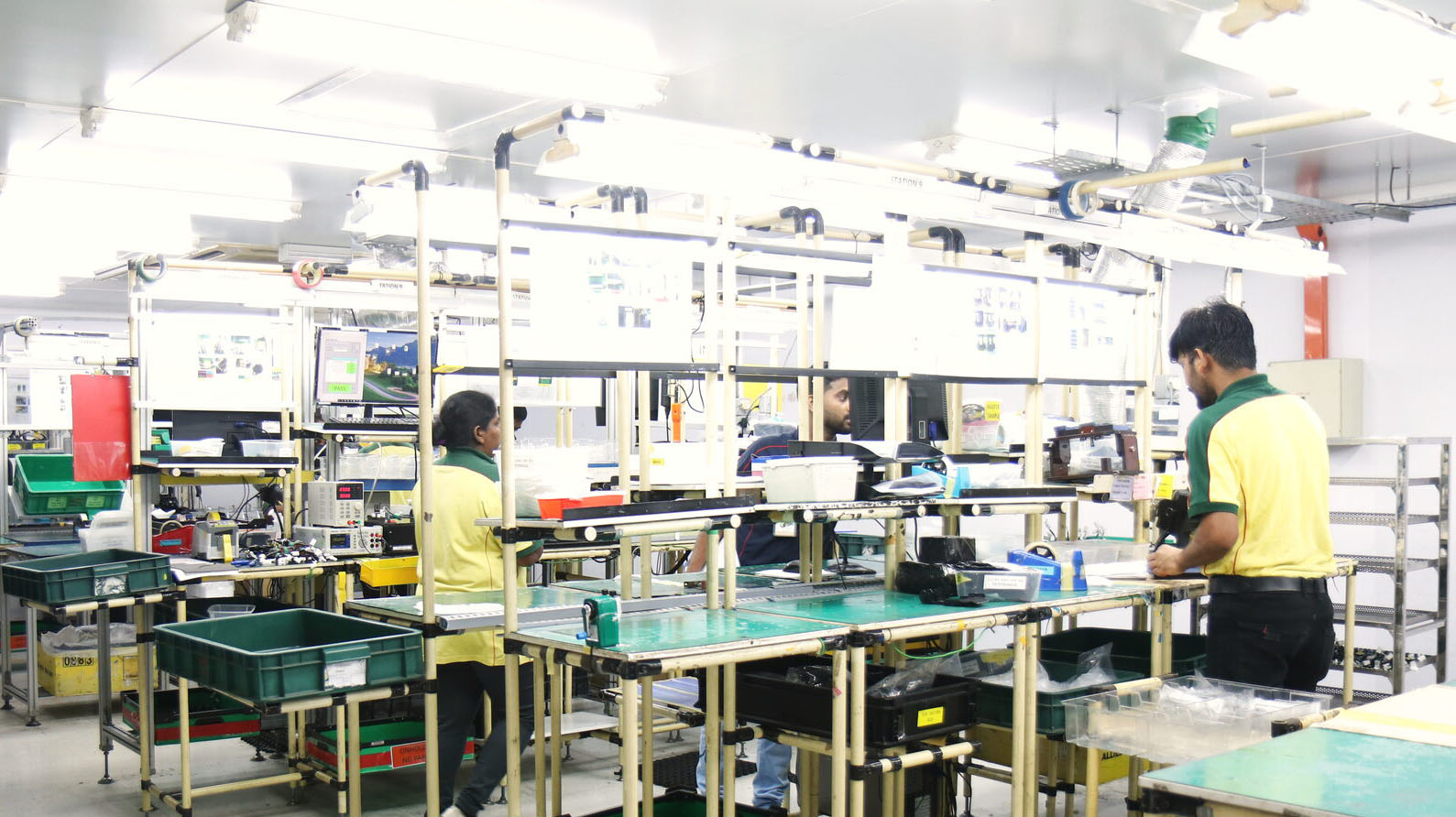 Electronics assembly line at Allied Hori, Rawang, Malaysia