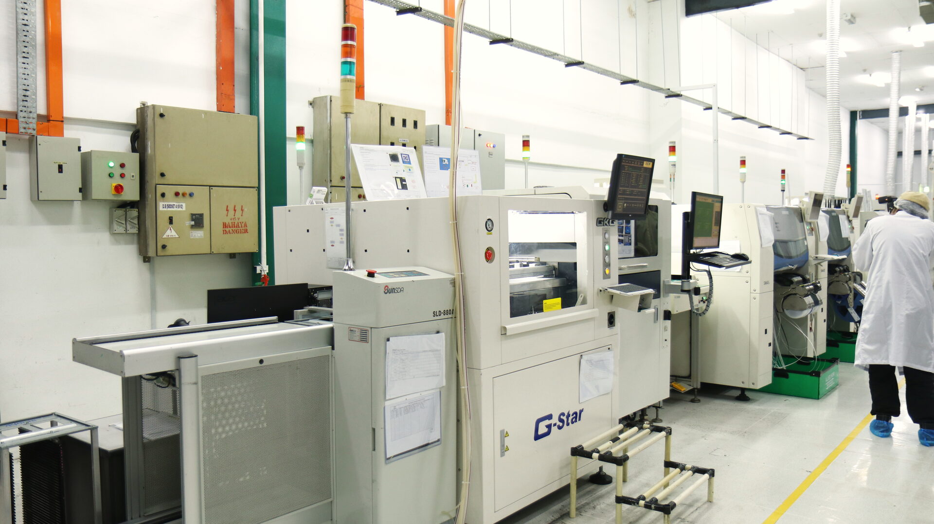 SMT line at Allied Hori's EMS factory in Rawang, Malaysia